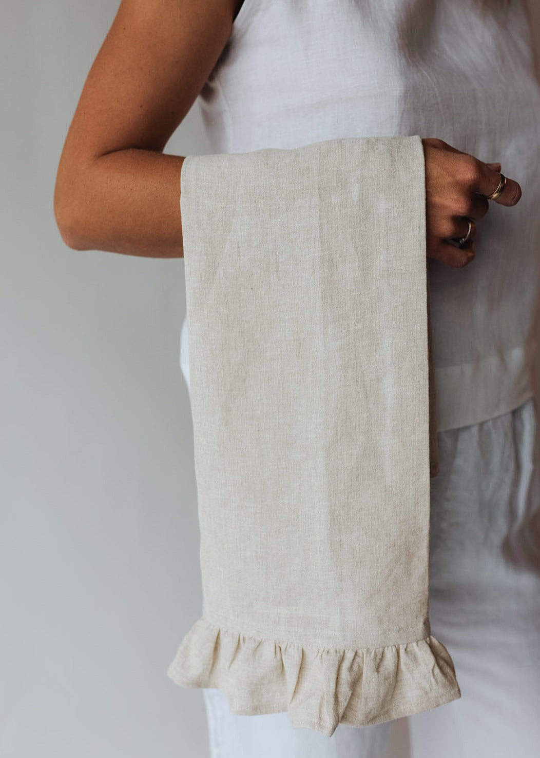 Ruffled Tea Towel