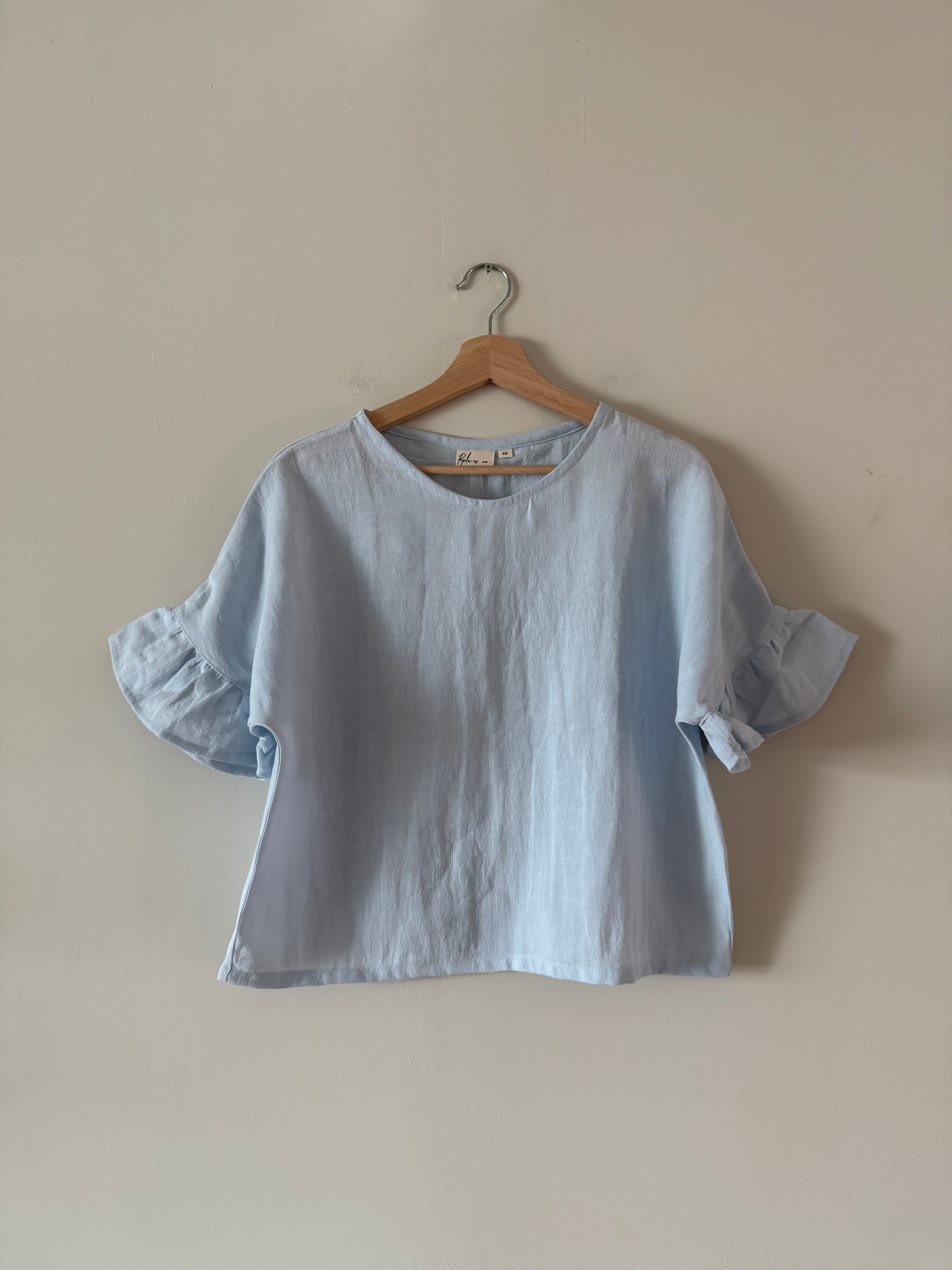 Ruffled Hannah Tee - XS